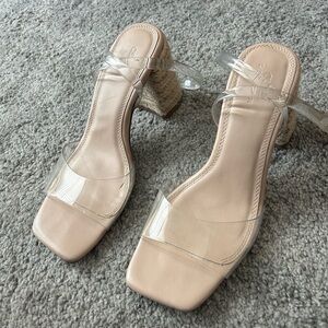 Clear Criss Cross ASOS Sandals